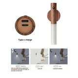 Motion Sensor Night Light, Magnetic Wall Lamp, USB Rechargeable LED Stick Light, Wireless Staircase Indoor Wooden Wall Closet Light for Hallway